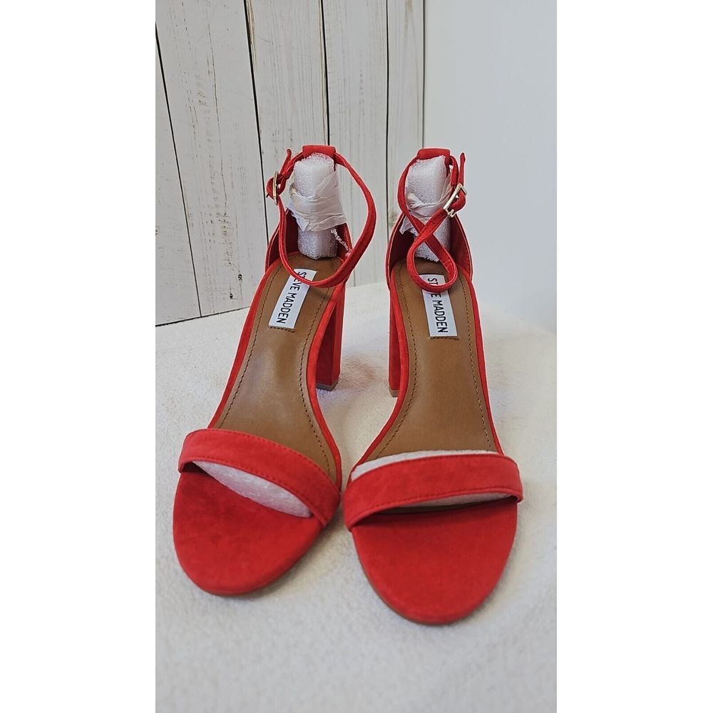 Steve Madden Womens Partay Sandal, Burnt‎ Orange - US 7.5